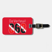 トリニ868赤 ラゲッジタグ (正面横)