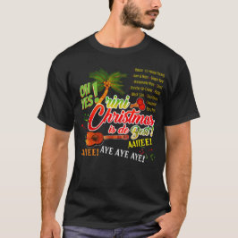 トリニ・クリスマス・クアトロとマラックに名前が背中 Tシャツ