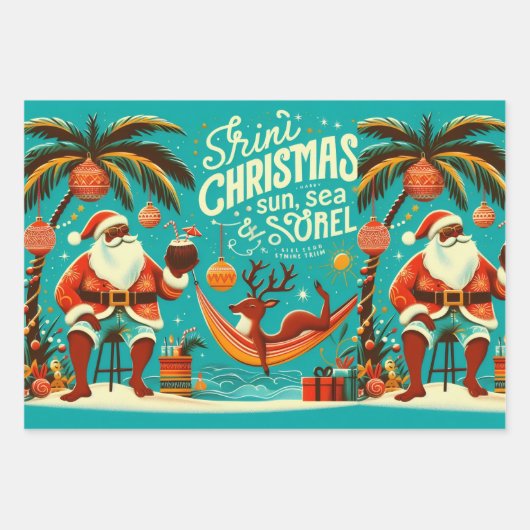 トリニ クリスマス ラッピングペーパー バンドル ラッピングペーパーシート (正面)