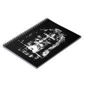 トリノのシュラウドイエスキリスト顔Tシャツトリノ ノートブック (左側)