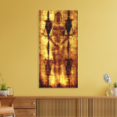 トリノのシュラウド：イエス・キリスト キャンバスプリント (インサイチュ (リビング))