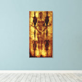 トリノのシュラウド：イエス・キリスト キャンバスプリント (インサイチュ (ウッドフロア))