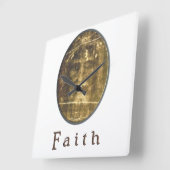 トリノのシュラウド スクエア壁時計 (傾斜)