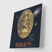 トリノのシュラウド スクエア壁時計 (傾斜)