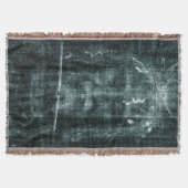 トリノのシュラウド（トリノのシュラウド）イエスキリスト顔 スローブランケット (正面)