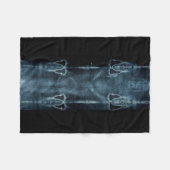 トリノのシュラウド（トリノのシュラウド）イエスキリスト フリースブランケット (正面(横))