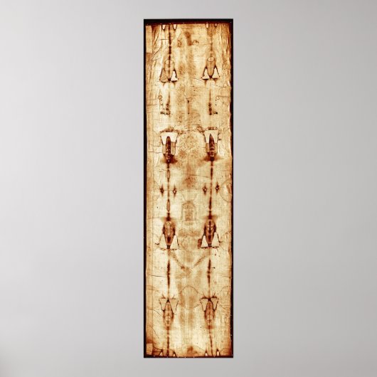 トリノのシュラウド、強化された、完全なイメージのイエス・キリスト ポスター (正面)