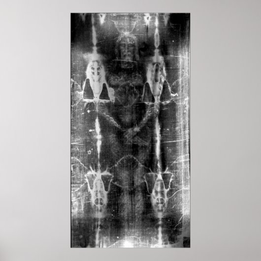 トリノのシュラウド、正面図ネガ ポスター (正面)