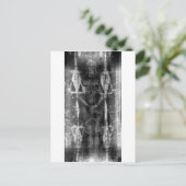 トリノのシュラウド、正面図ネガ ポストカード (スタンド正面)