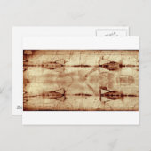 トリノのシュラウド、正面図 ポストカード (正面/裏面)