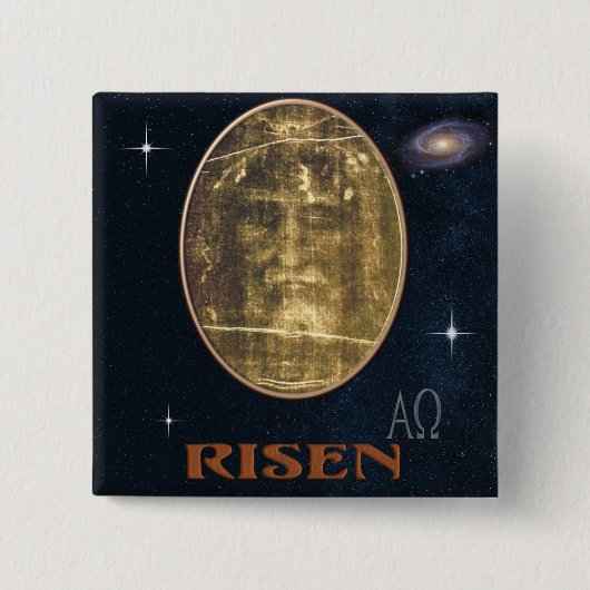 トリノのシュラウド 缶バッジ (正面)