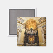 トリノの山のモンテ・カプッチーニ教会 マグネット (正面/裏面)