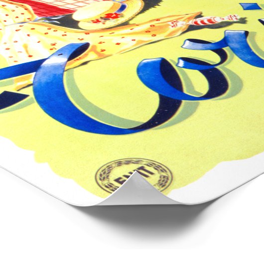 トリノイタリアのヴィンテージのポスター復元 ポスター (角)