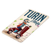 トリノヴィンテージ漫画旅行ポスター マグネット (左側)