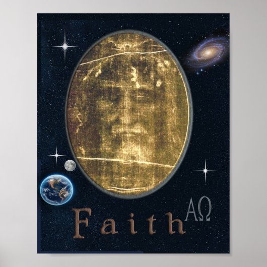 トリノ二音コーヒーマグのシュラウド ポスター (正面)