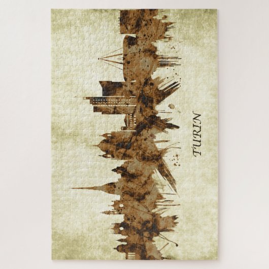 トリノ・イタリア都市景観 ジグソーパズル (縦)