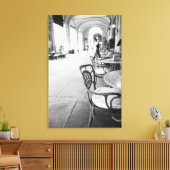 トリノ・イタリア、カフェ、アーチウェイ キャンバスプリント (インサイチュ (リビング))