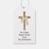 トリノ・イースター十字宗教クリスチャンのシュラウド ギフトタグ (正面)