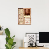 トリノ・ピオ・イエズス・ホリー・顔・マンディライオンのシュラウド ポスター (ホームオフィス)