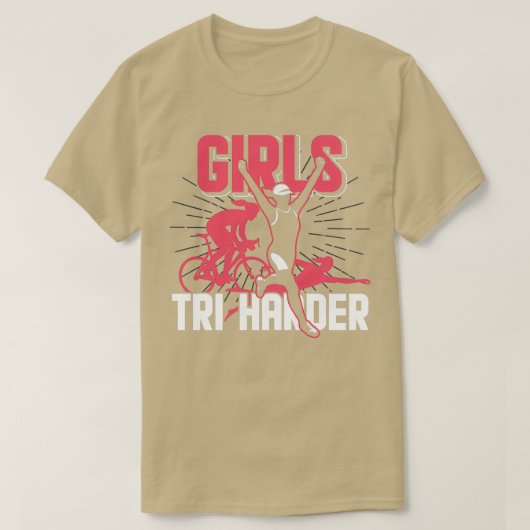トリハードトライアスロン女子 Tシャツ (デザイン正面)
