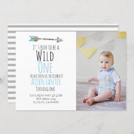 トリバルアローの1本の矢印写真への招待 招待状