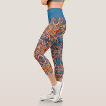 トリバルウエスタンヒッピーパープルイエローブルーパターン