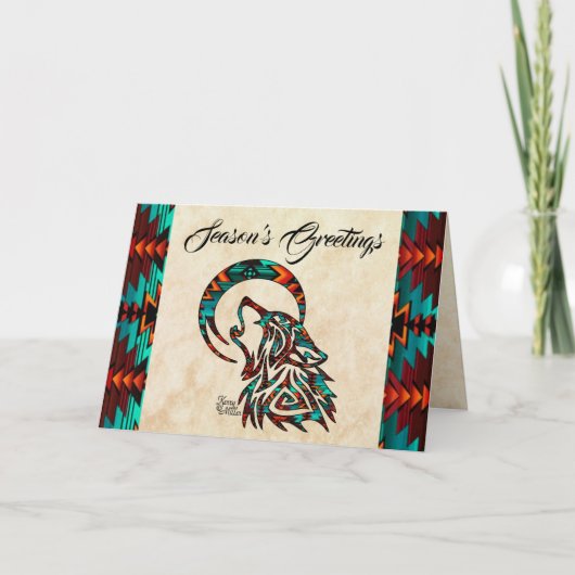 トリバルウルフホリデイカード シーズンカード (正面)