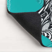 トリバルオルカブラシティール（緑がかった色） マウスパッド (コーナー)