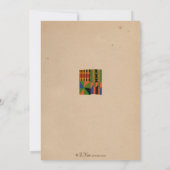 トリバルサファリパーティの招待状ケンテクロス 招待状 (裏面)