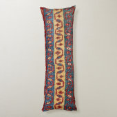 トリバルバンドジグザグイエローブルーレッドライン  ボディピロー (裏面 (縦))