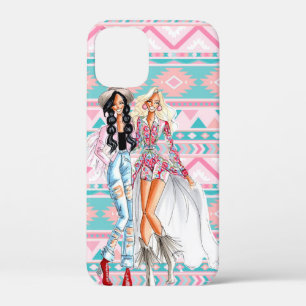 トリバルパターン女性のカーボーイiPhoneケース iPhone 12 Mini ケース