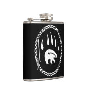 トリバルベアフラスコカスタムベアクローアートドリンクフラスコ フラスク (右)