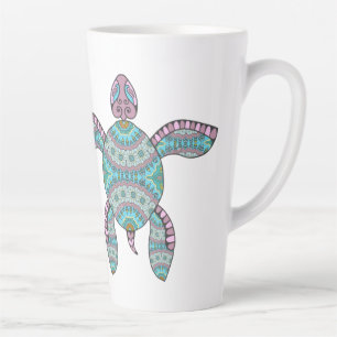 トリバル·タートル カフェラテマグ