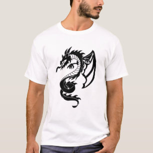 トリバル·ドラゴン·タトゥー Tシャツ