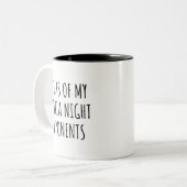 トリビアおもしろい反対派 ツートーンマグカップ (正面左)