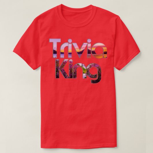 トリビア・キング Tシャツ (デザイン正面)