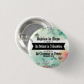 トリビュレーションボタンで辛抱強く希望を喜ぶ 缶バッジ (正面&裏面)