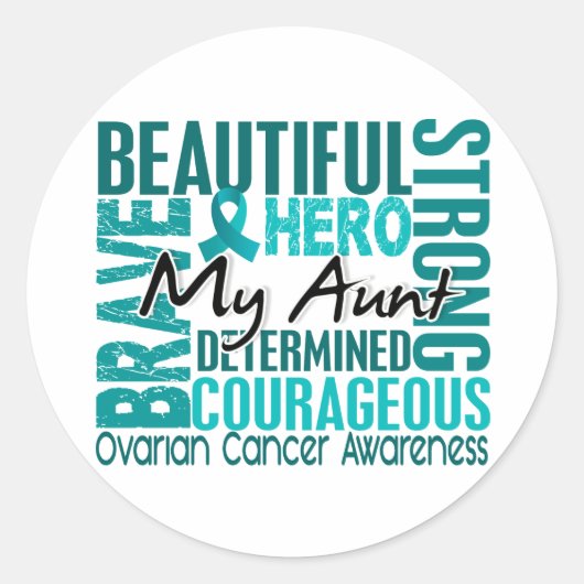 トリビュートスクエア卵巣がん ラウンドシール (正面)