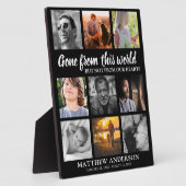 トリビュートファミリーフォトコラージュ記念碑 フォトプラーク (側面)