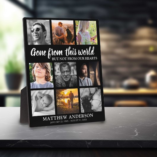 トリビュートファミリーフォトコラージュ記念碑 フォトプラーク