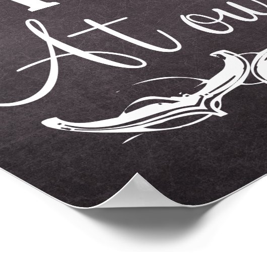 トリビュート天国愛する人結婚々の黒板のサイン ポスター (角)