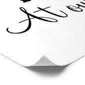 トリビュート天国愛する金ゴールド結婚ドットのサイン ポスター (角)