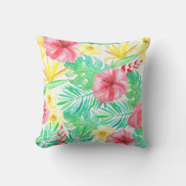 トリピカルウォーターハワイアンプリントホームデコール クッション