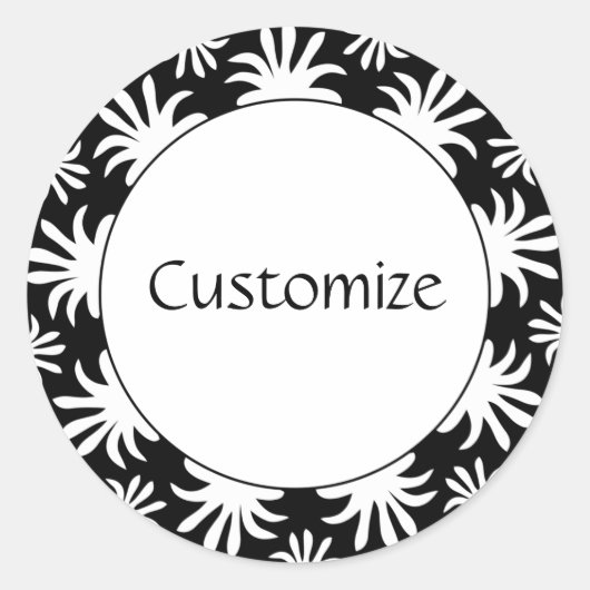 トリフィッツテンプレート午後 – B&W ラウンドシール (正面)