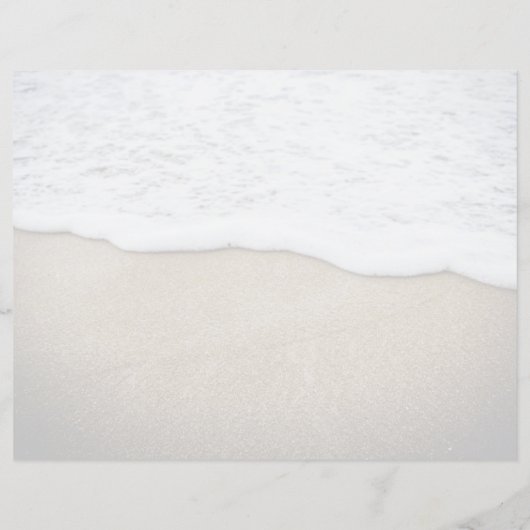 トリフォールドシーコースト結婚式 プログラム写真テンプレート (裏面)