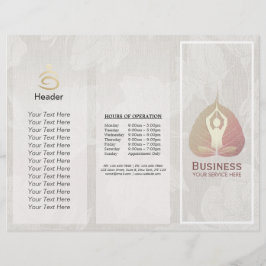 トリフォールドヨガスタジオパンフレット瞑想スタジオ