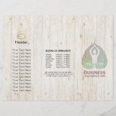 トリフォールドヨガスタジオパンフレット瞑想スタジオ (正面)