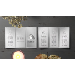 トリフォールドヨガスタジオパンフレット瞑想スタジオ