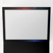 トリフォールドレター折り畳みホリデーカード 三つ折りクリスマスカード (内部最初)