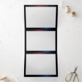 トリフォールドレター折り畳みホリデーカード 三つ折りクリスマスカード (内部)